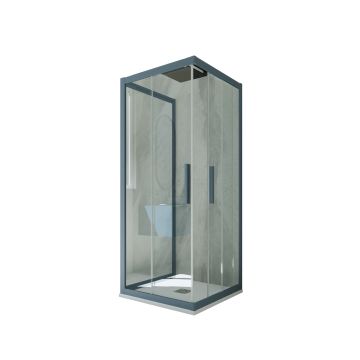 Kolors Trio H 200 en PVC Bleu Navy Verre Transparent mod. Kolors Trio