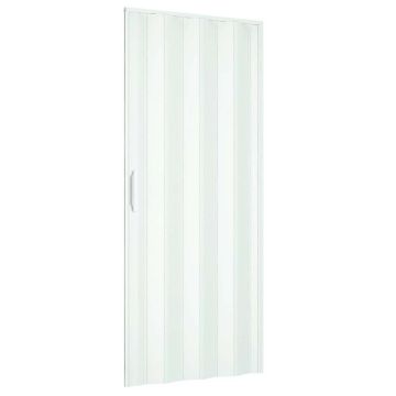Porte accordéons pliante intérieur en kit en PVC Blanche 82x210 cm mod. Simona
