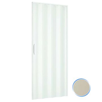 Porte accordéons pliante intérieur en kit en PVC Ivoire 1140 82x210 cm mod. Simona