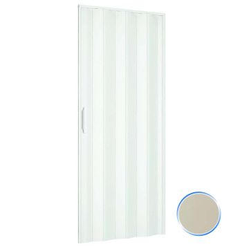 Porte accordéons pliante intérieur en kit en PVC Ivoire 1140 82x220 cm mod. Simona