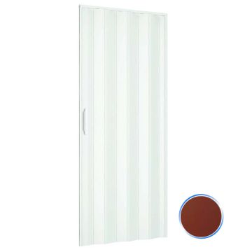 Porte accordéons pliante intérieur en kit en PVC Acajou 82x210 cm mod. Simona