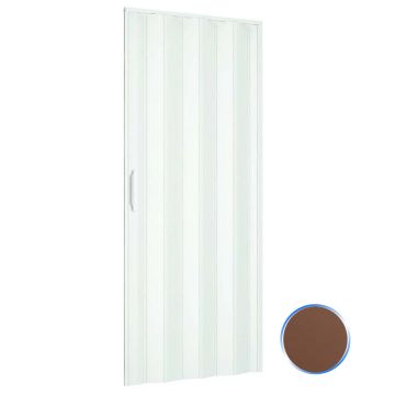 Porte accordéons pliante intérieur en kit en PVC Noyer 82x210 cm mod. Simona