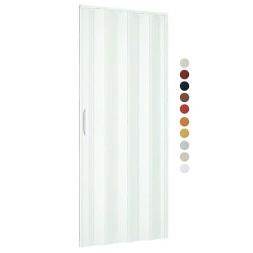 Porte accordéons pliante intérieur en kit en PVC plusieurs couleurs disponibles 82x210 cm mod. Simona