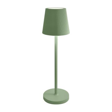 Lampe de table LED rechargeable IP54 couleur vert mod. Emma