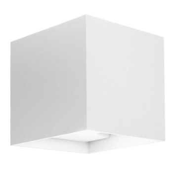 Applique murale LED carrée avec faisceau réglable couleur blanc mod. Marbella