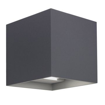 Applique murale LED carrée avec faisceau réglable couleur anthracite mod. Marbella