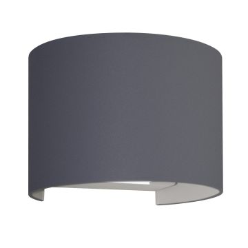 Applique LED murale ronde à double faisceau couleur anthracite mod. Marbella round