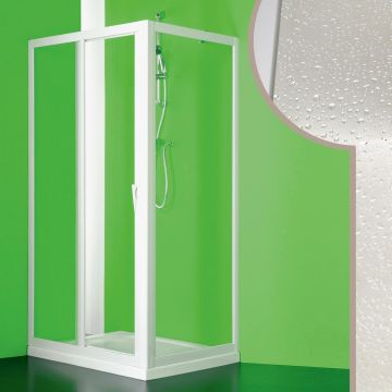 Cabine douche 70x130 CM en acrylique mod. Mercurio avec ouverture centrale