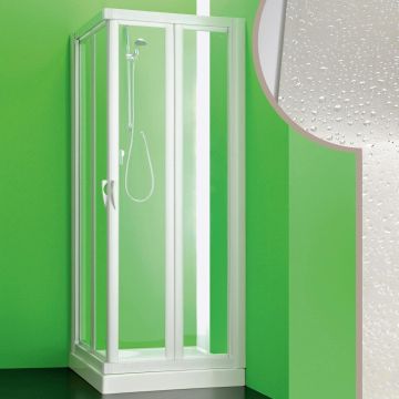 Cabine douche 90x90 CM en acrylique mod. Giove avec ouverture pliante
