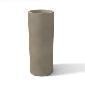 Pot de fleurs moderne en résine rond H 90 Ø 35  Tortourelle mod. Barocco