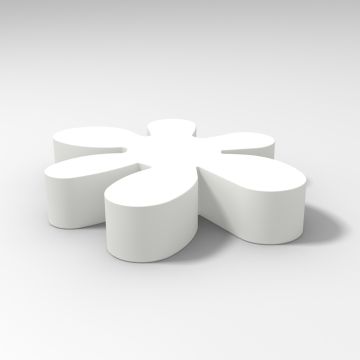 Plate-forme d'exposition de 100 cm Blanc mod. Floris