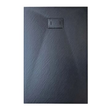 Bac à douche 70x100x2,6 CM Anthracite Effet Pierre mod. Strong