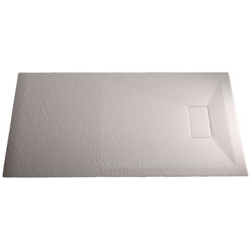 Bac à douche 70x140x2,6 CM Blanc Effet Pierre mod. Strong