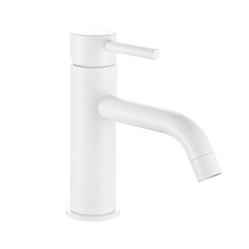 Mélangeur lavabo Blanc mat avec Monocommande mod. MM