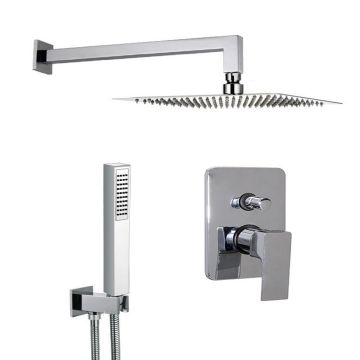 Kit de douche Chrome avec Buses en silicon anticalcaire mod. Zoe