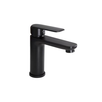 Mélangeur lavabo Noir mat avec Levier monocommande mod. Alma