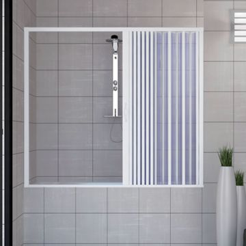 Porta doccia sopravasca 170 CM in PVC mod. Nina con apertura laterale